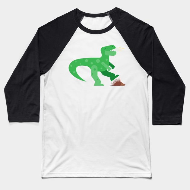 T-rex cry Baseball T-Shirt by lakokakr